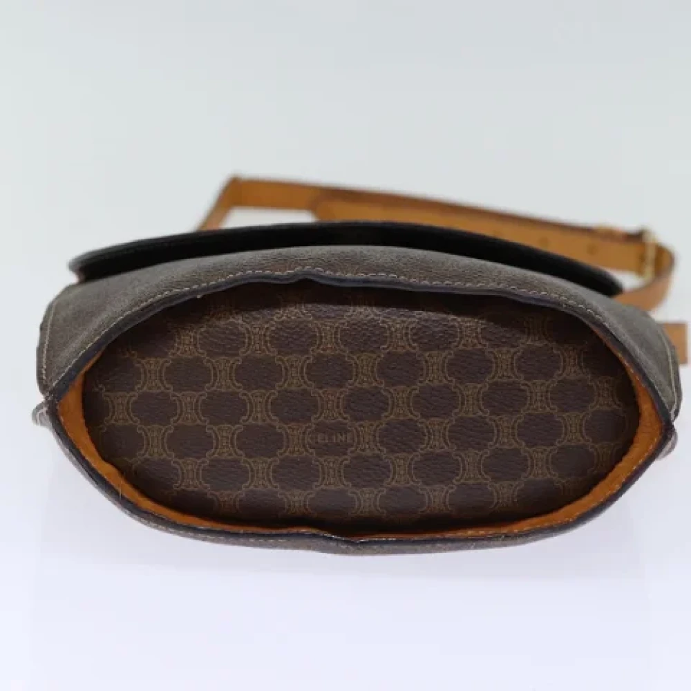 Celine Vintage Pre-owned Leather shoulder-bags Brown Dames