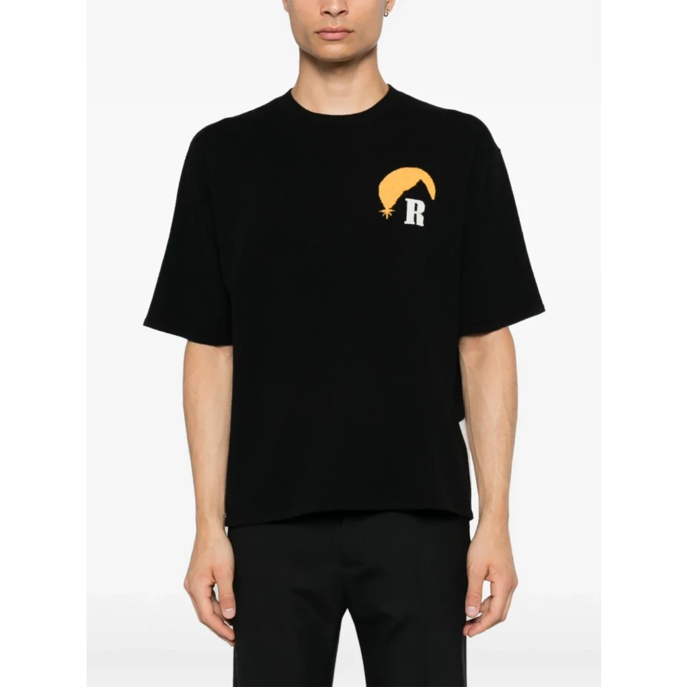 Rhude Moonlight Logo Gebreide Trui Black Heren