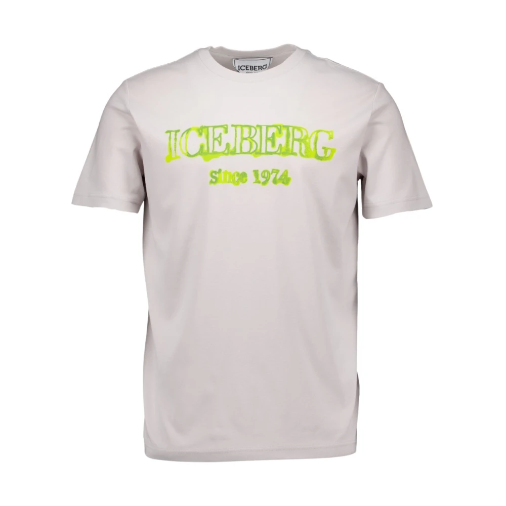 Iceberg Lichtgrijze T-shirt Modellen Gray Heren