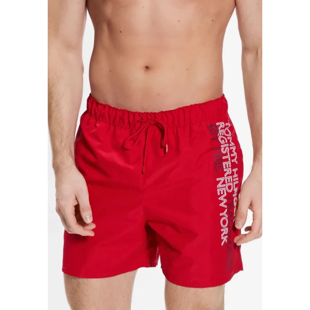 Tommy Hilfiger Heren Zwemkleding Koordsluiting Red Heren
