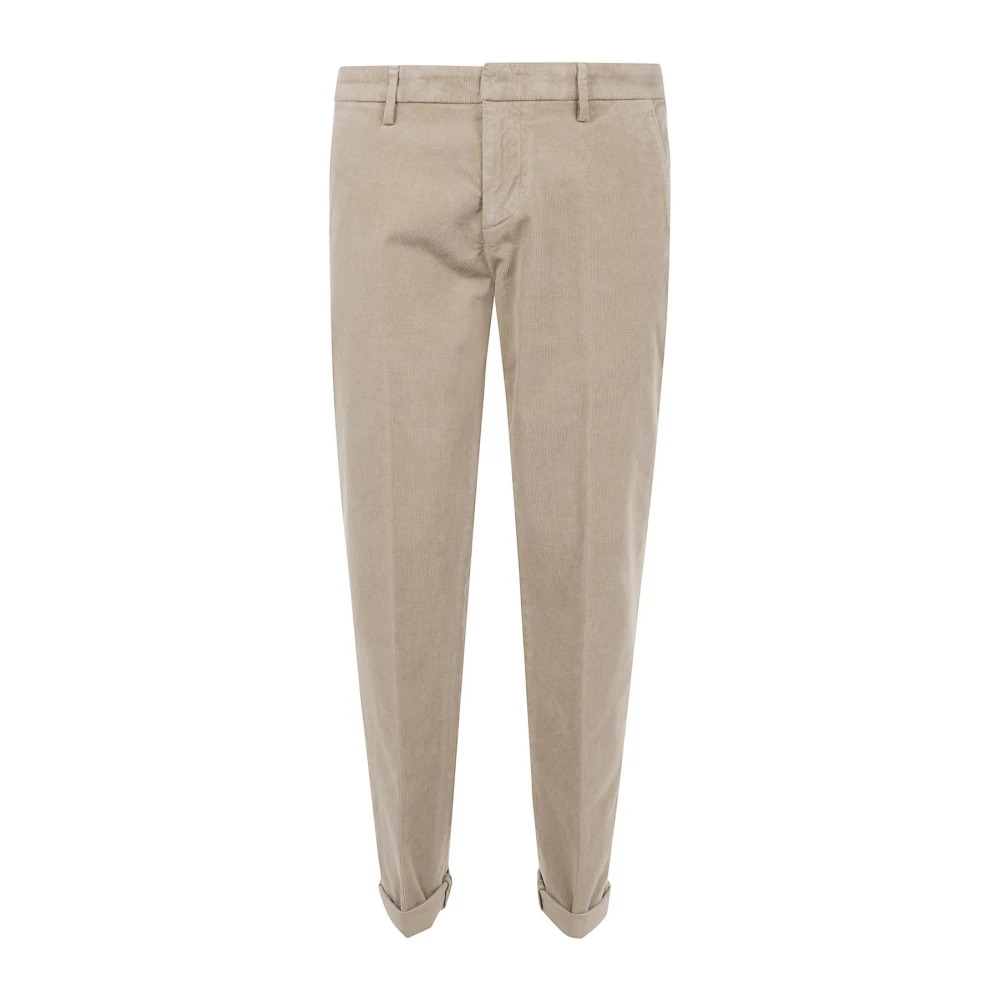 Dondup Mannelijk Beige Broeken Heren, W38, Katoen, Gaubert Broek