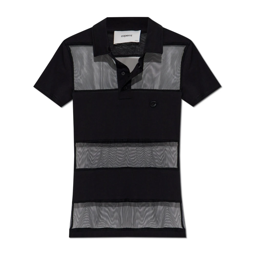 Coperni Polo met logo Black Dames
