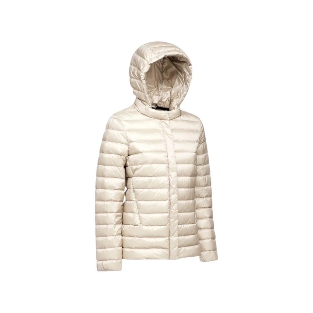 Geox Ademende Polyester Jas Jaysen Beige Dames