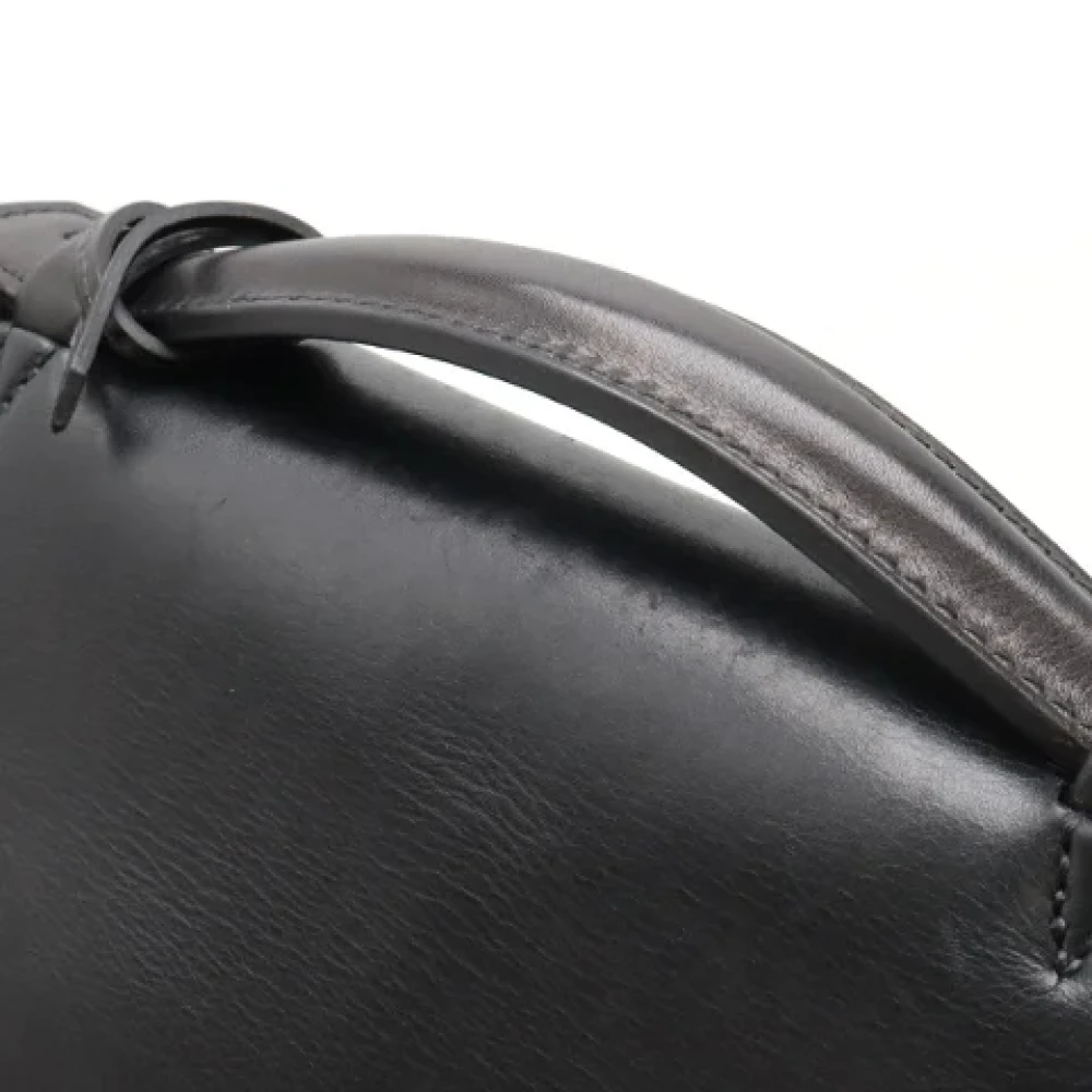 Hermès Vintage Pre-owned Leather briefcases Black Heren
