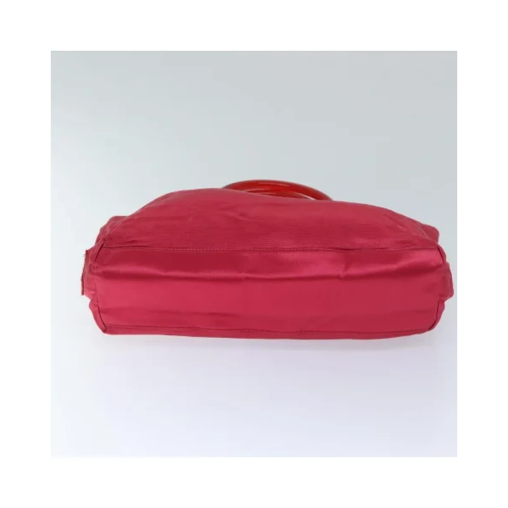 Prada Vintage Pre-owned Satin handbags Red Dames