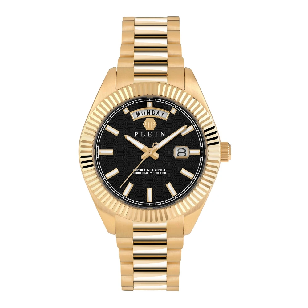 Philipp Plein Men's Yellow Date Superlative Gent 42Mm