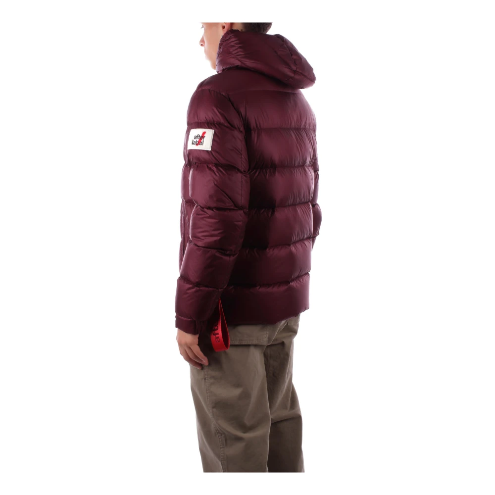 Afterlabel Bordeaux Hooded Jas met Ritszakken Red Heren