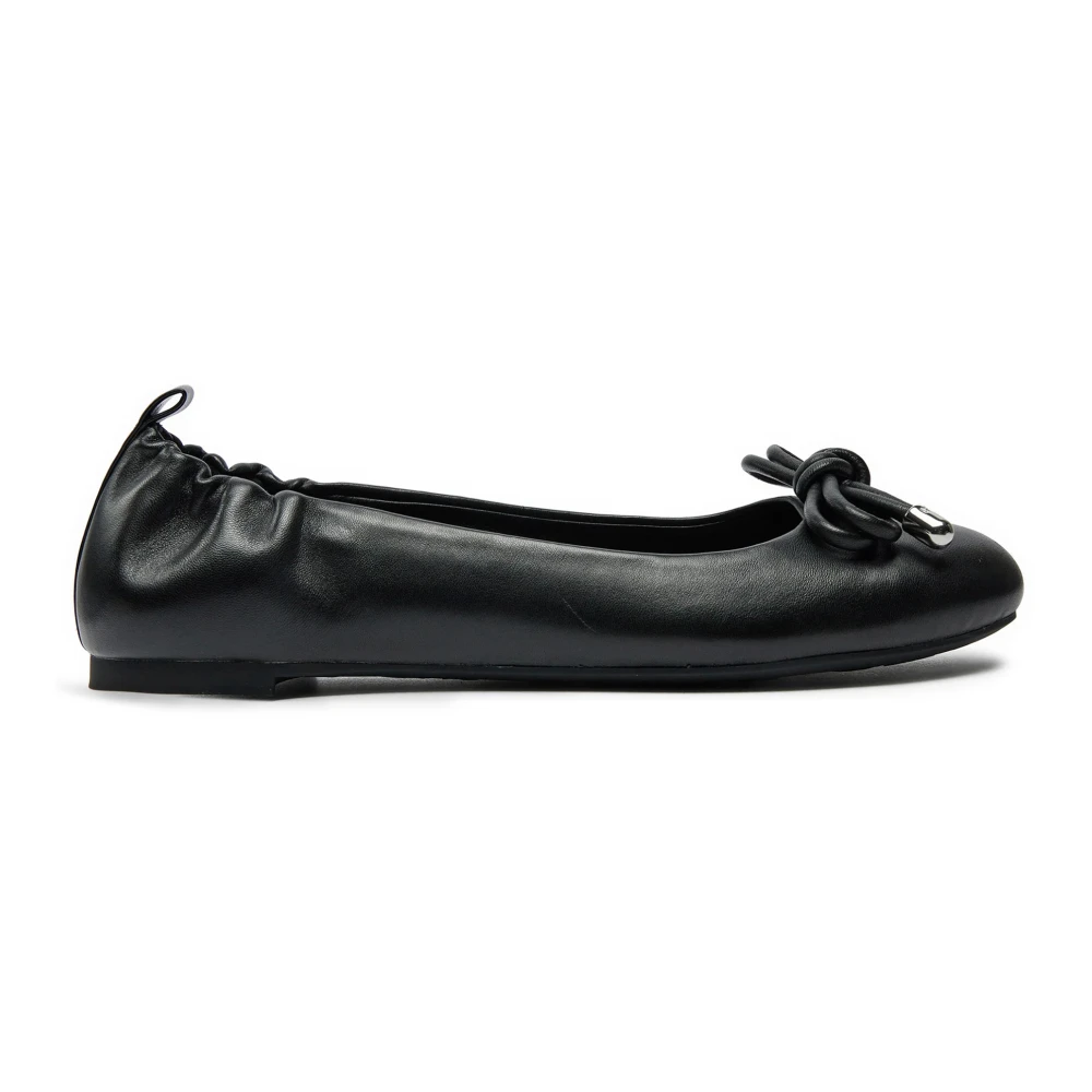 Michael Kors Women's Black Astra Ballerinas Leather Shoes