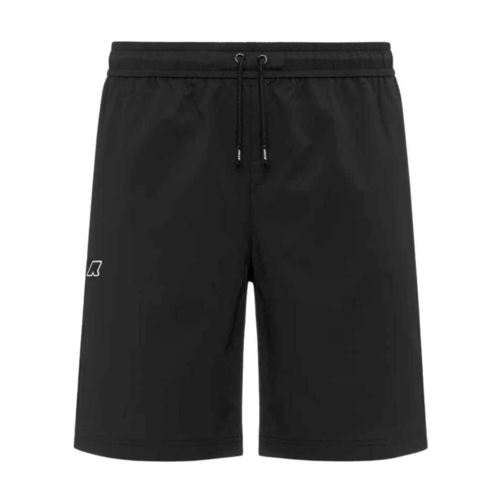 K-Way Men's Black Casual Shorts, S, Nesilier Travel Shorts