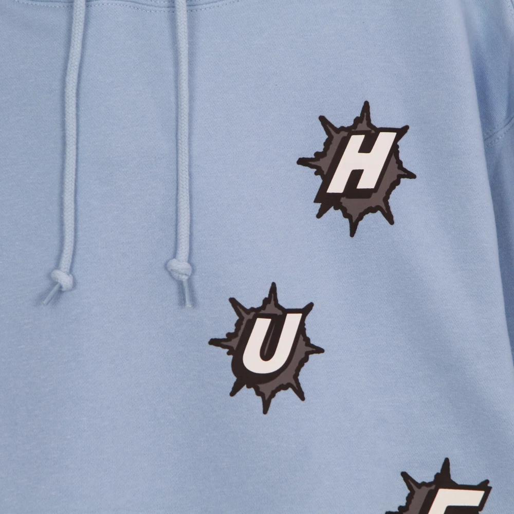 HUF Blauwe hoodie met trekkoord capuchon Blue Heren