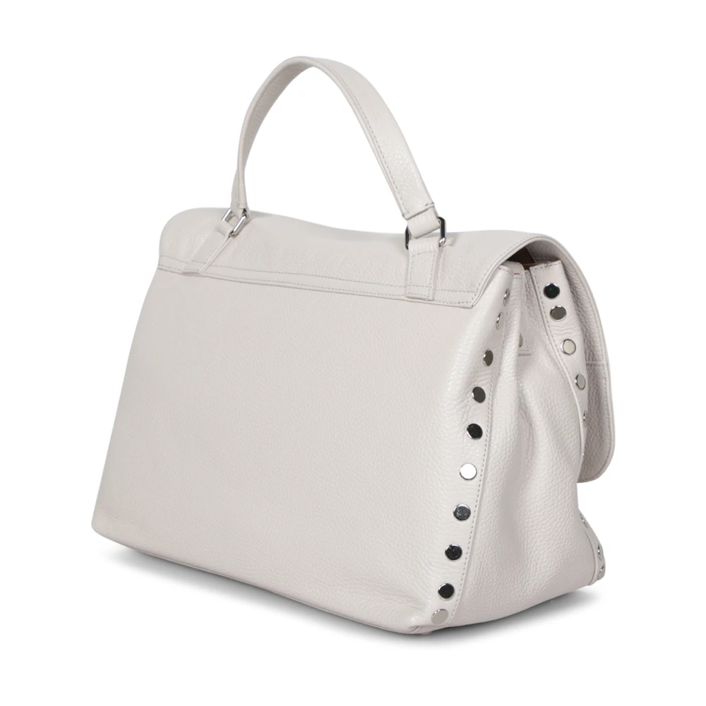 Zanellato Witte leren tas met verstelbare band White Dames