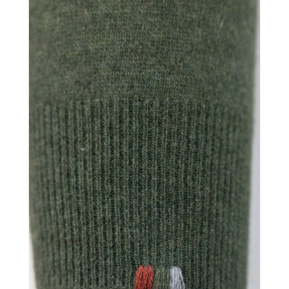 PAUL & SHARK Groene Crew Neck Sweater Wolmix Green Heren