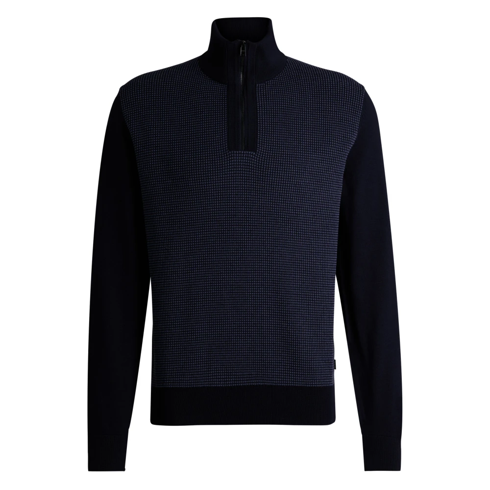 Hugo Boss Stijlvolle Pullover Sweater Blue Heren