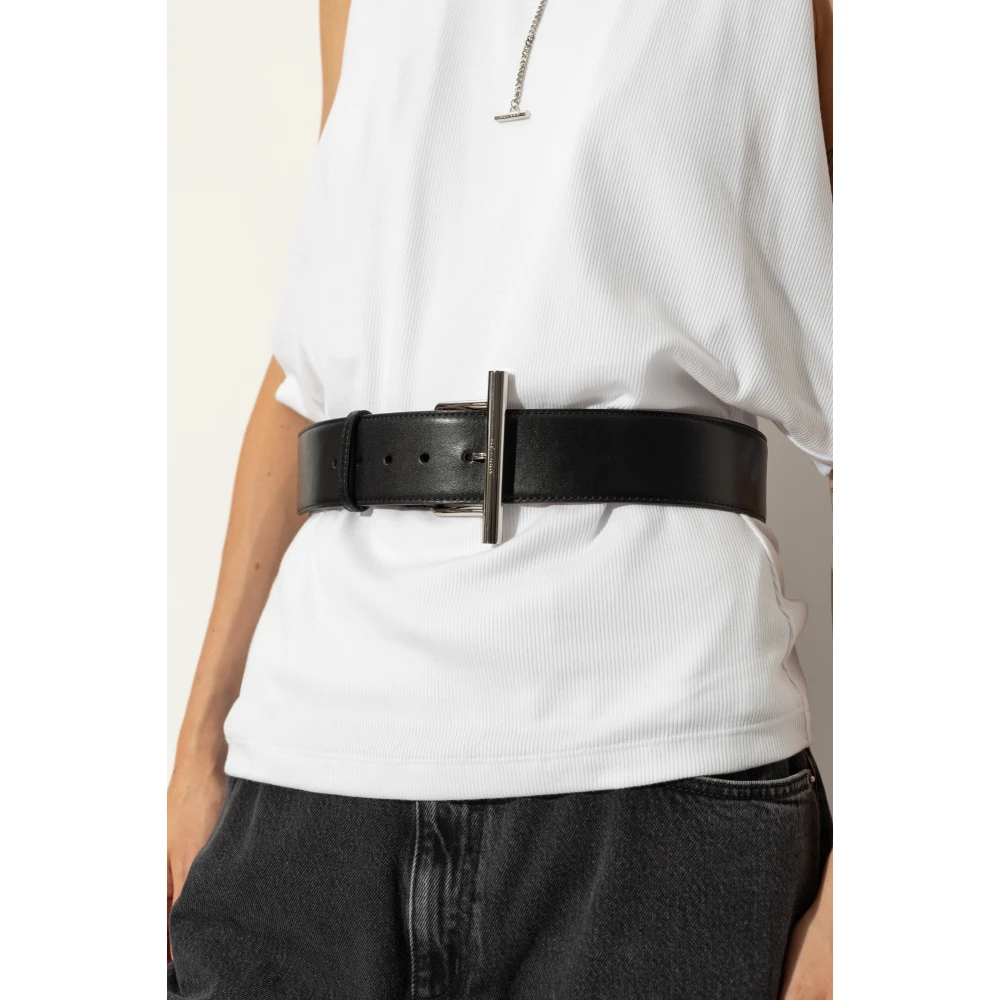 alexander mcqueen Leren riem Black Dames
