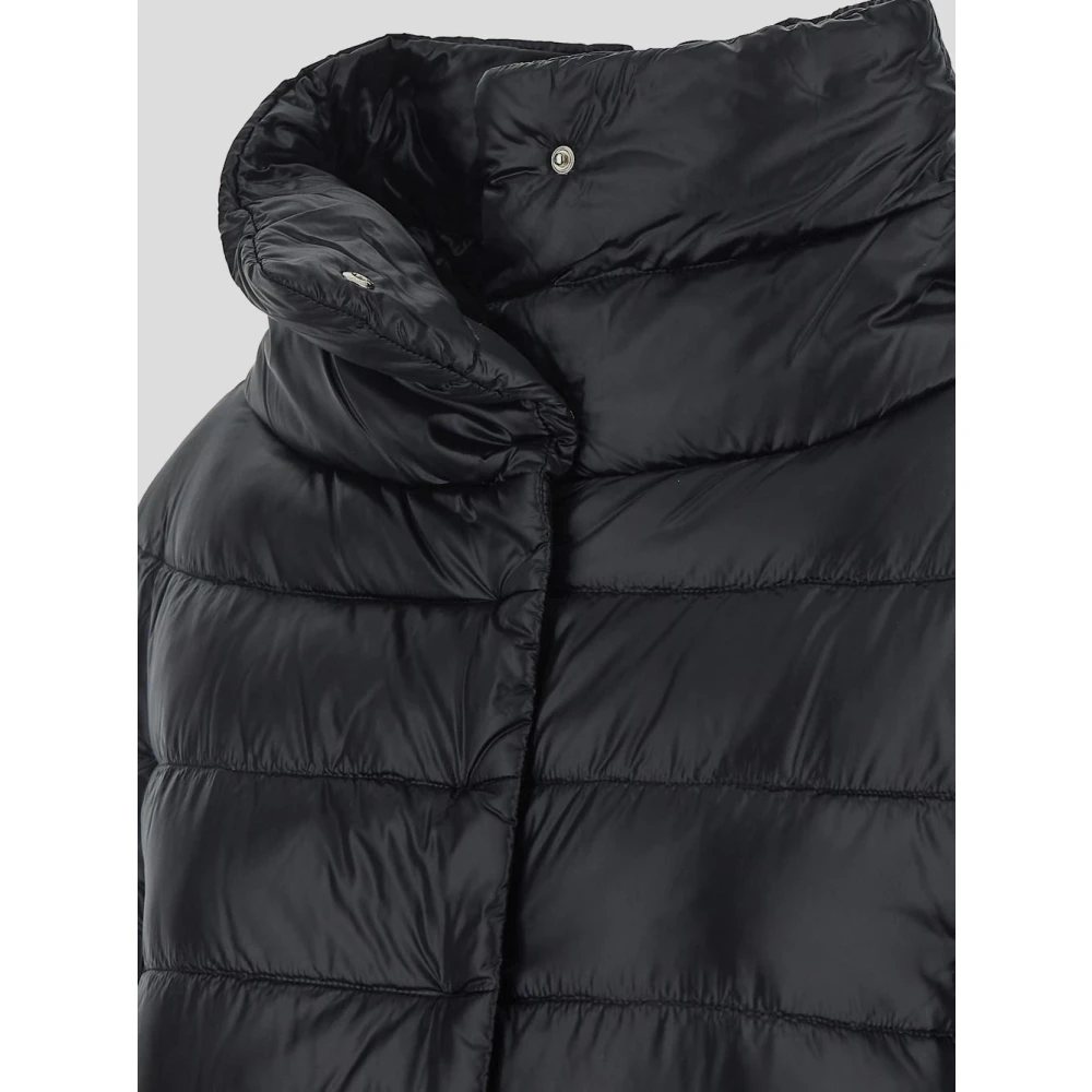 Herno Gewatteerde nylon jas Black Dames