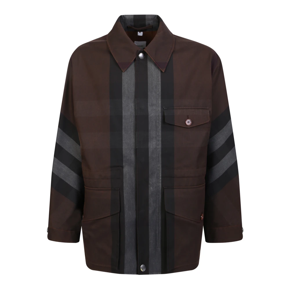 Burberry Men's Brown Light Jackets, L, Jacket For Ss23
