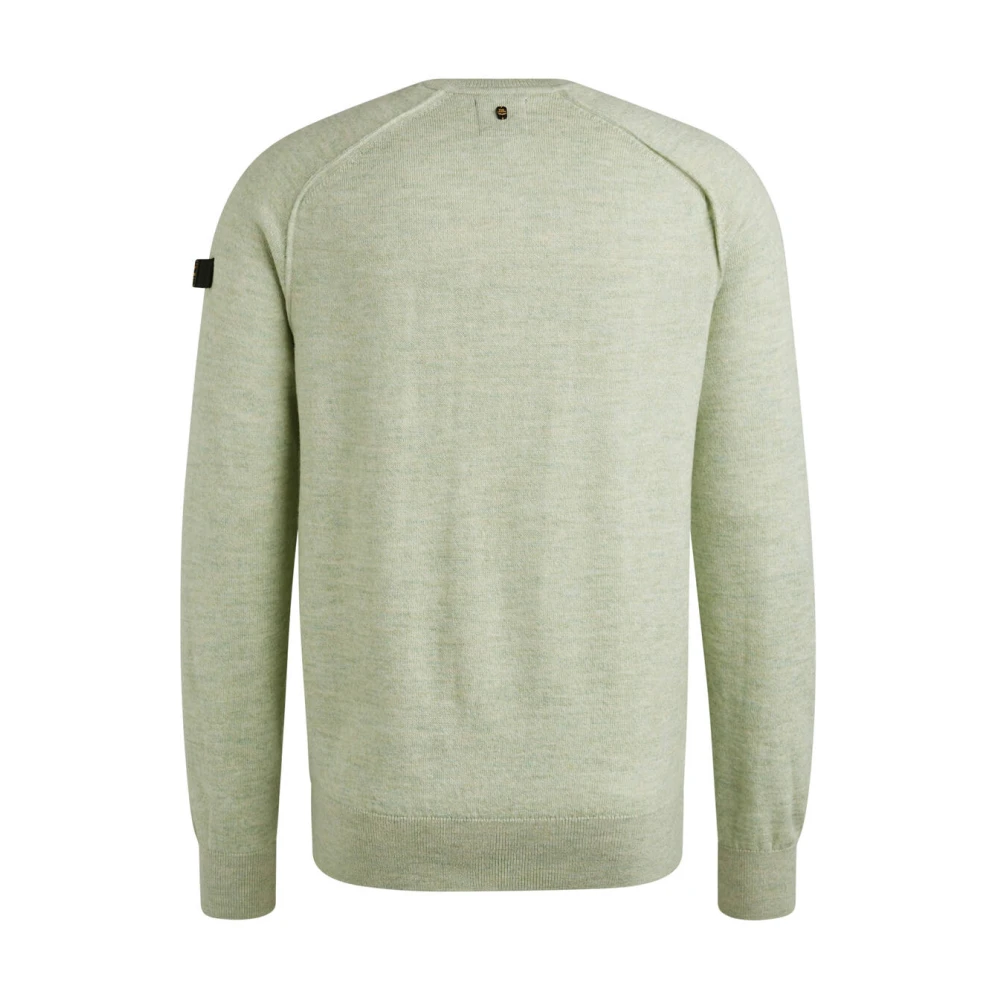 PME Legend R-neck Pullover Soft Blend Sweater Green Heren