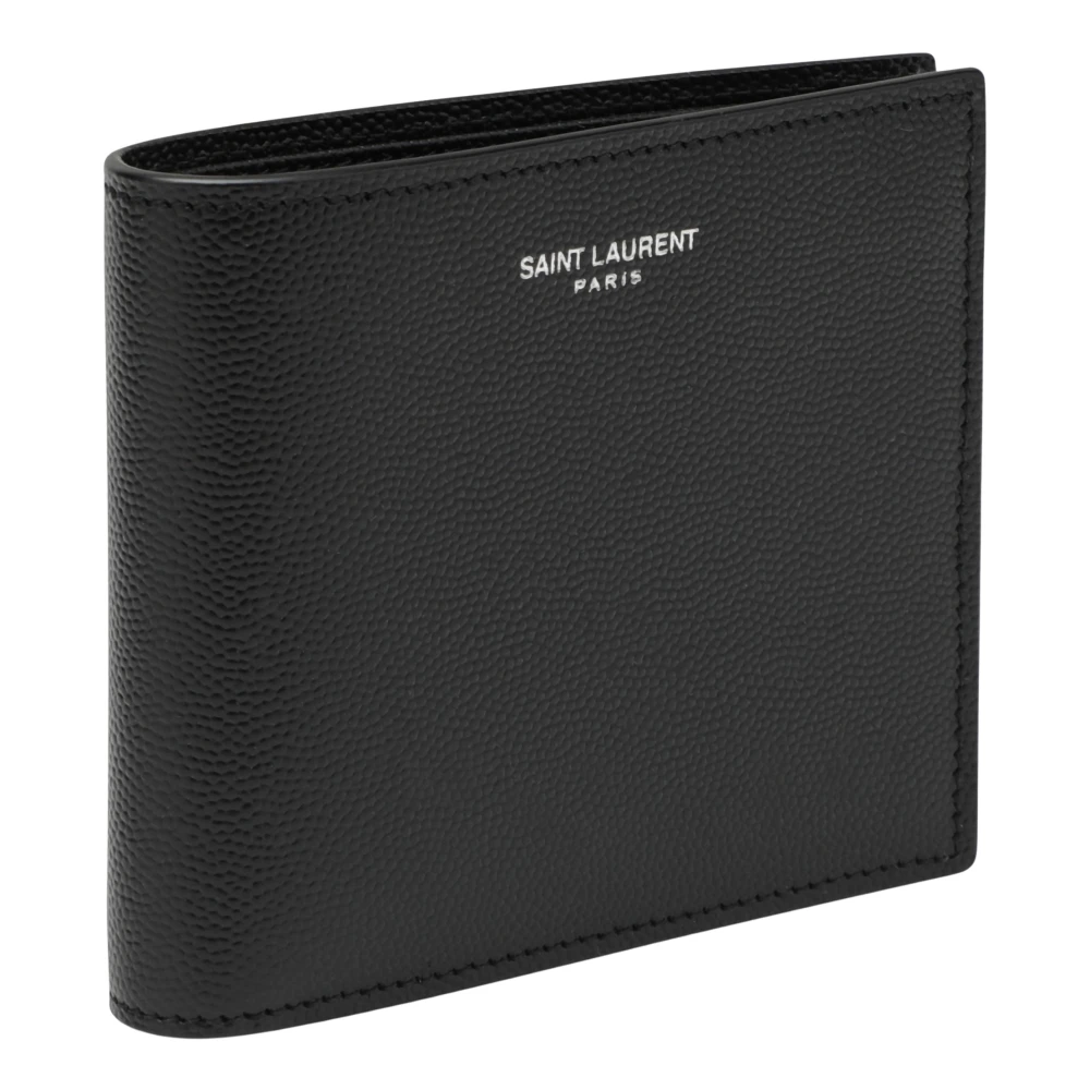 Saint Laurent Horizontale Portemonnees en Kaarthouders Black Heren