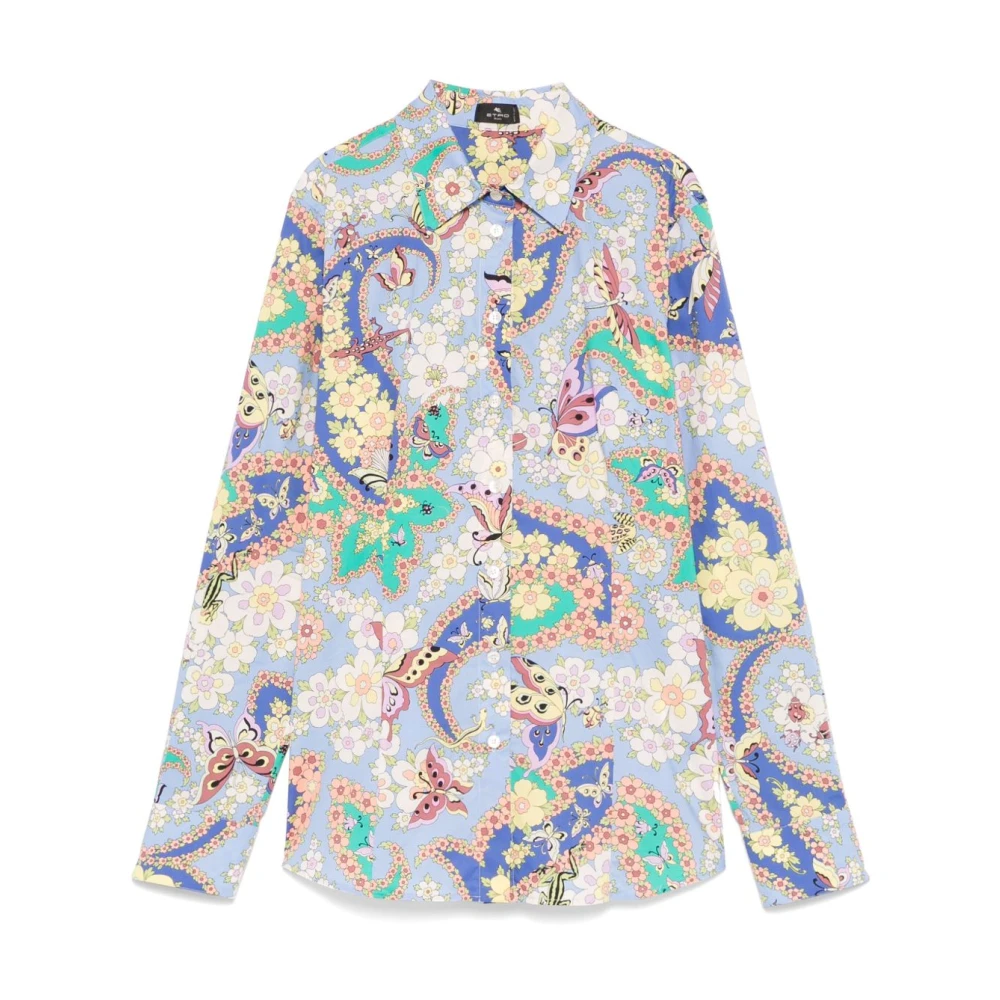 ETRO Multikleur Overhemd met knoopsluiting en lange mouwen Multicolor Dames