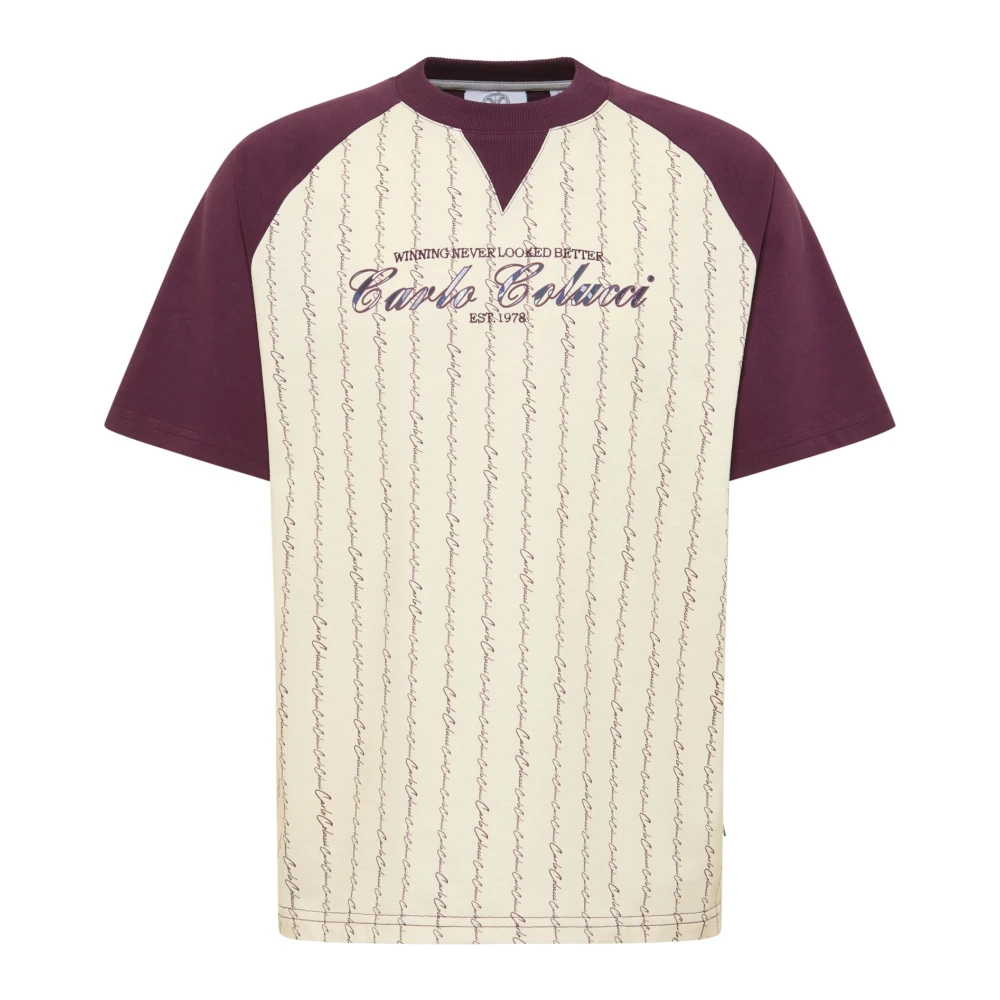 Carlo Colucci Men's Beige Raglan T-Shirt