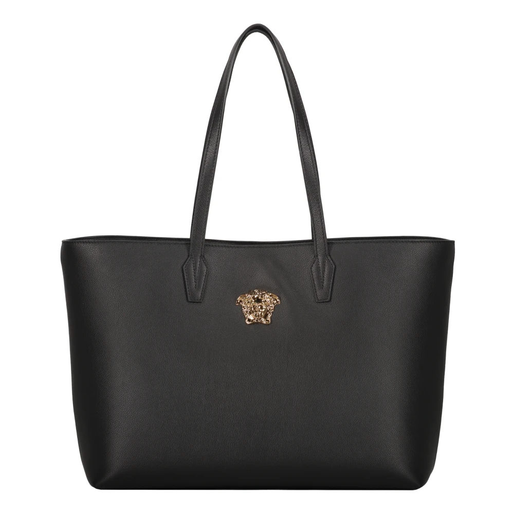 Versace Kalfsleren Tote Tas Black Dames
