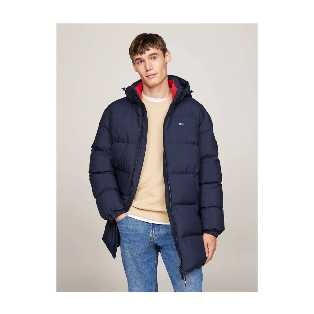 Tommy Jeans Natuurlijke Dons Essential Jas Blue Heren