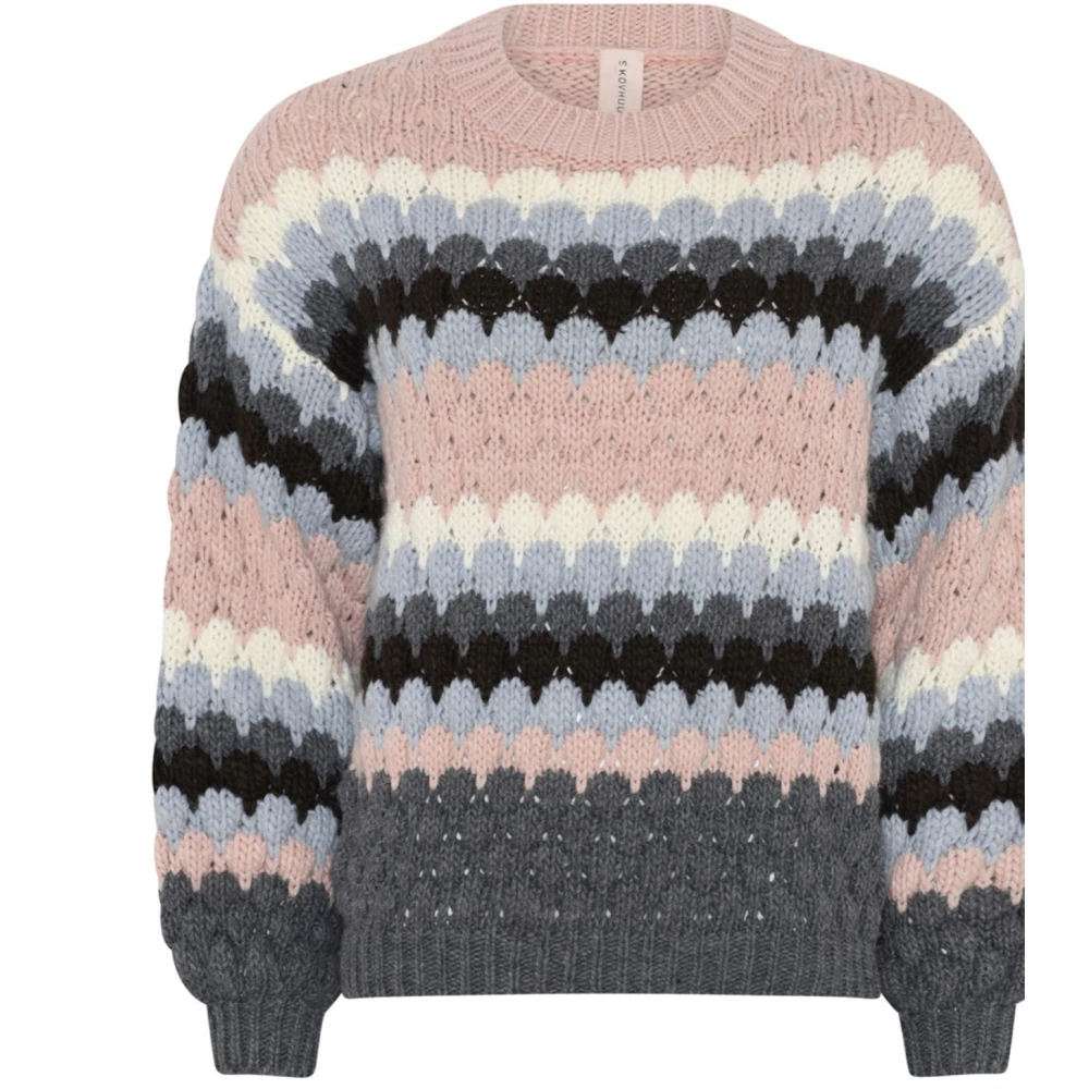 Skovhuus Gestreepte Bos Patroon Trui Multicolor Dames