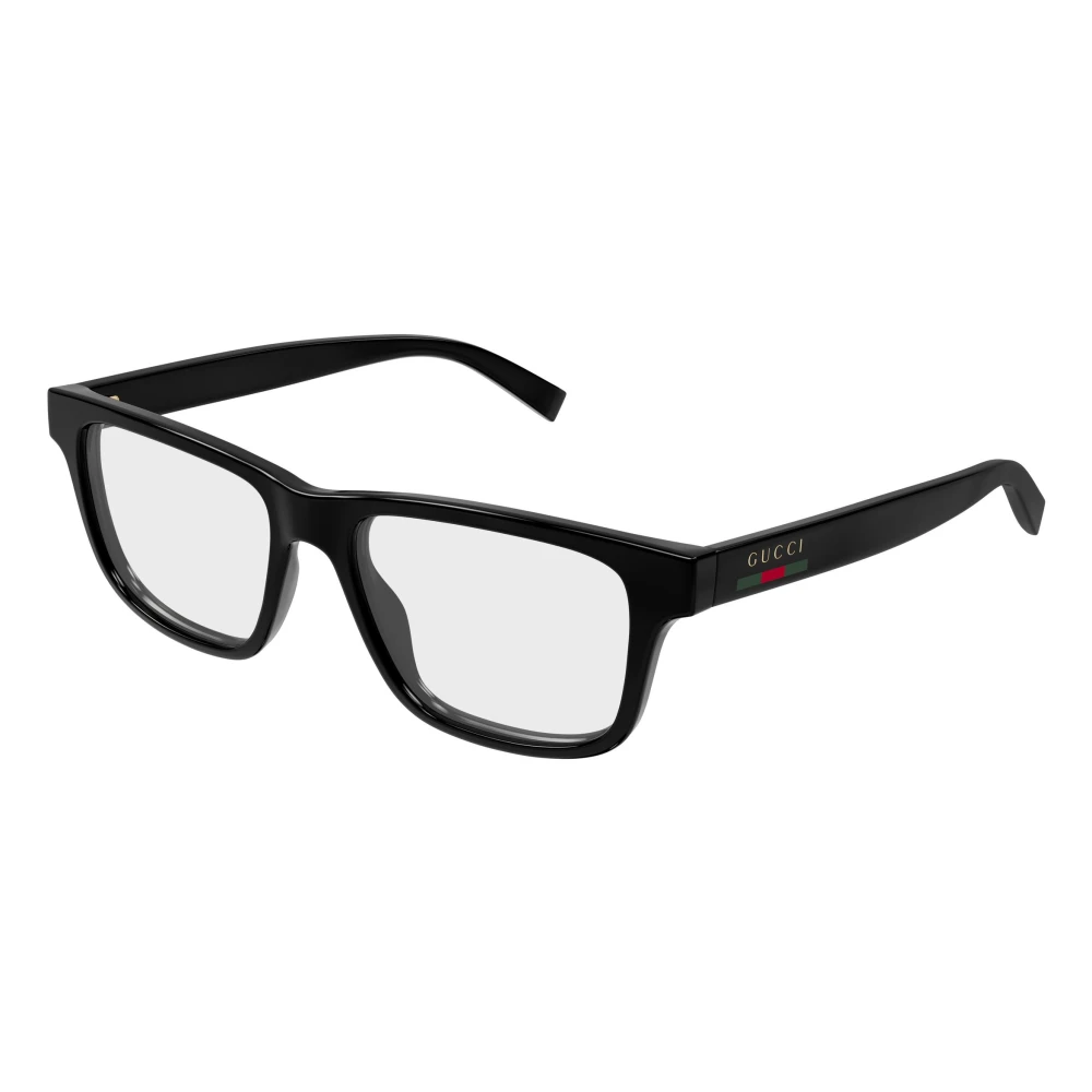 Gucci Men's Black Glasses, 55 Mm, Rectangle Optical Frame