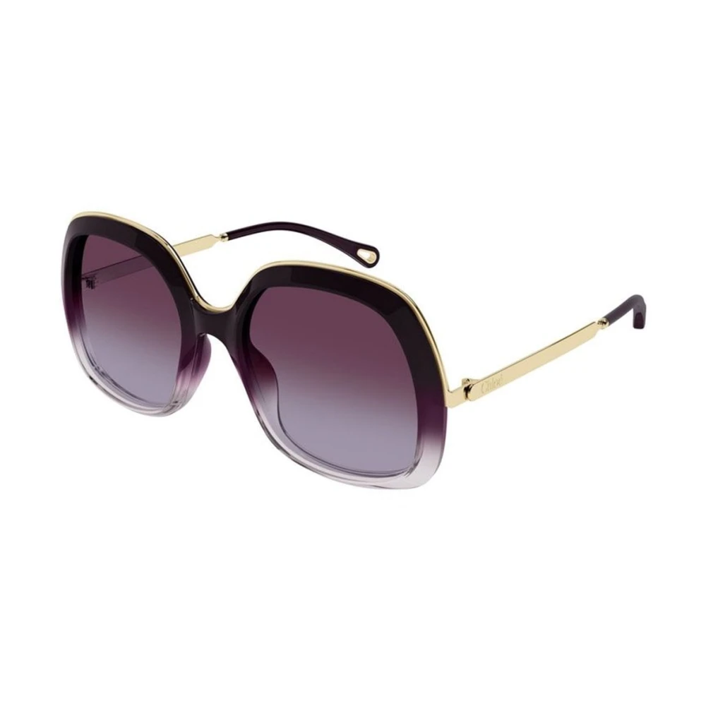 Chloé Women's Yellow Sunglasses, 56 Mm, Rectangular Sunglasses