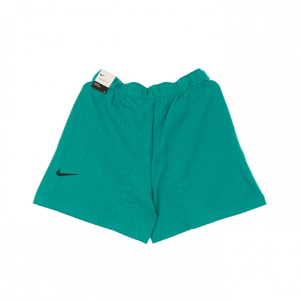 Nike Jacquard Shorts met Hoge Taille Green Dames
