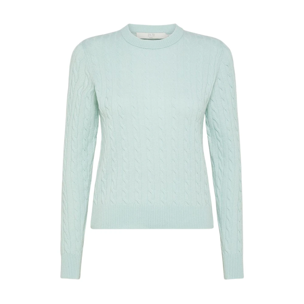 Seventy Slim Fit Kabelgebreide Trui voor Moderne Vrouwen Green Dames