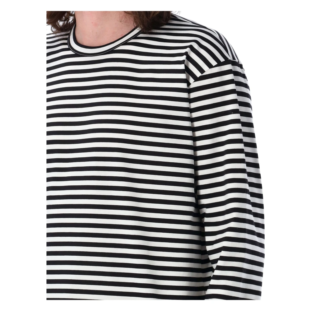 Junya Watanabe Gestreept shirt met lange mouwen Black Heren
