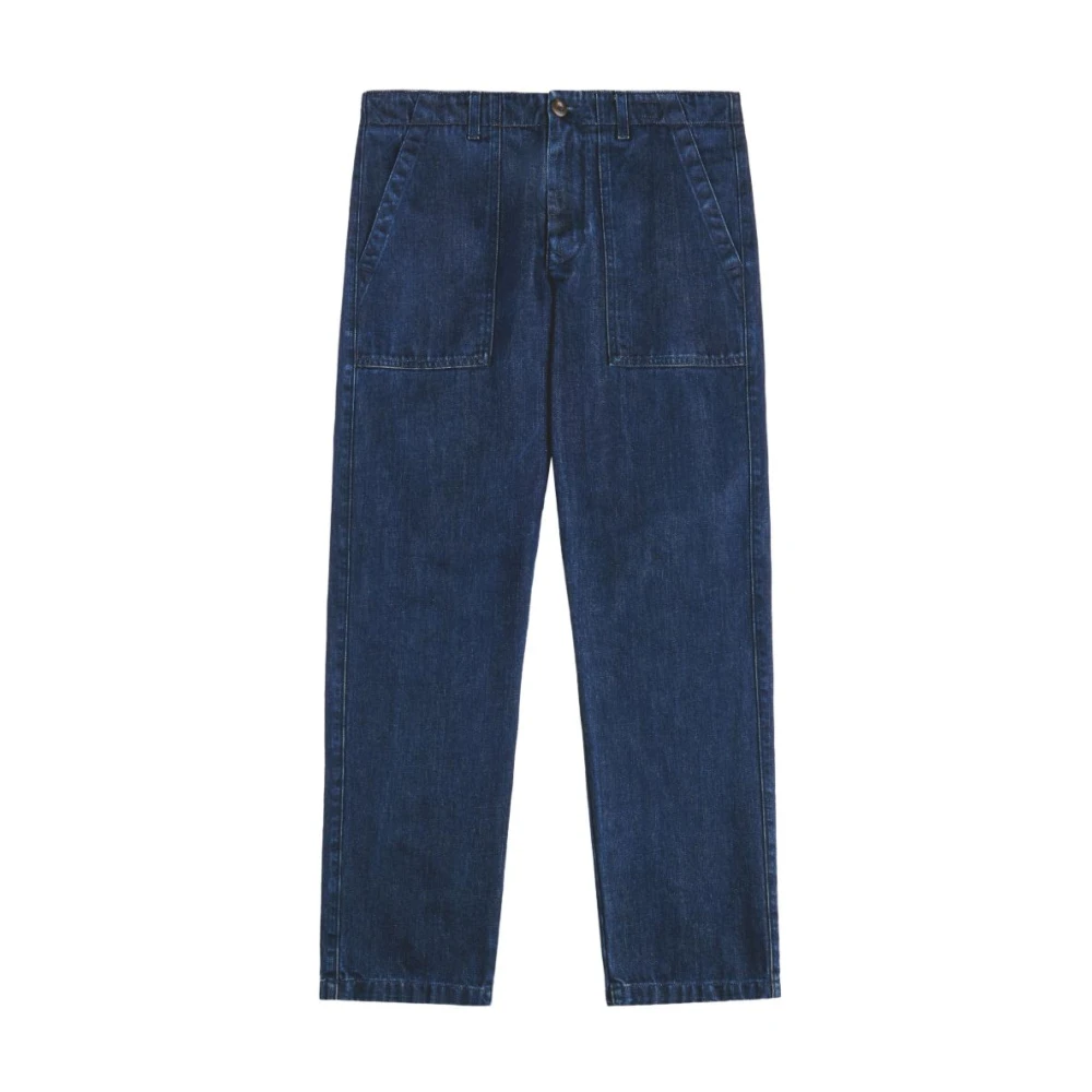 Fay Men's Blue Straight Fit Jeans, W35, Straight Jeans