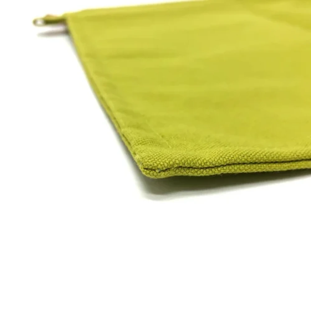 Hermès Vintage Pre-owned Fabric pouches Green Dames
