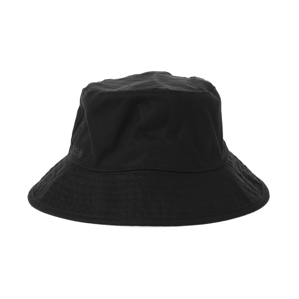 Acne Studios Zwarte Twill Logo Bucket Hat Black Heren