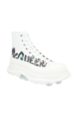 Graffiti Print Platform Sneakers