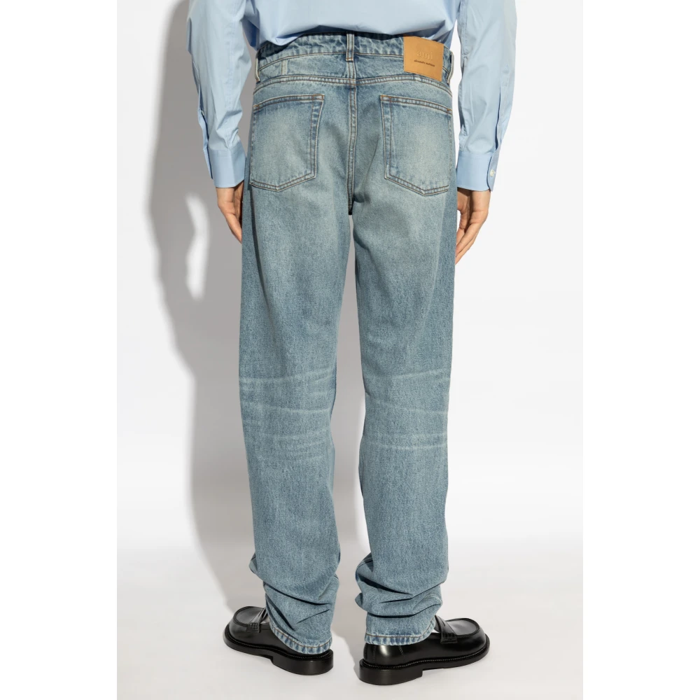 Ami Paris Classic Fit Jeans Blue Heren