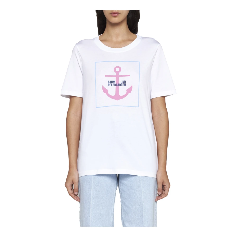 BAUM UND PFERDGARTEN Stijlvolle T-shirts en Polos Collectie White Dames