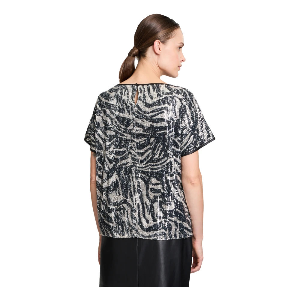 Betty & Co Blouse met pailletten Multicolor Dames