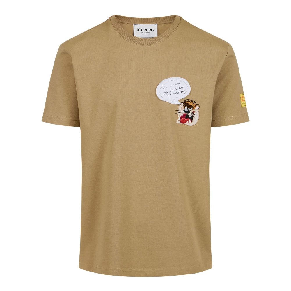 Iceberg - Tops > T-Shirts - Beige - Iceberg - Modalova