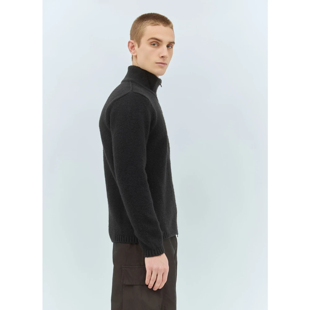 C.P. Company Gebreide Vest met Borstzak Black Heren