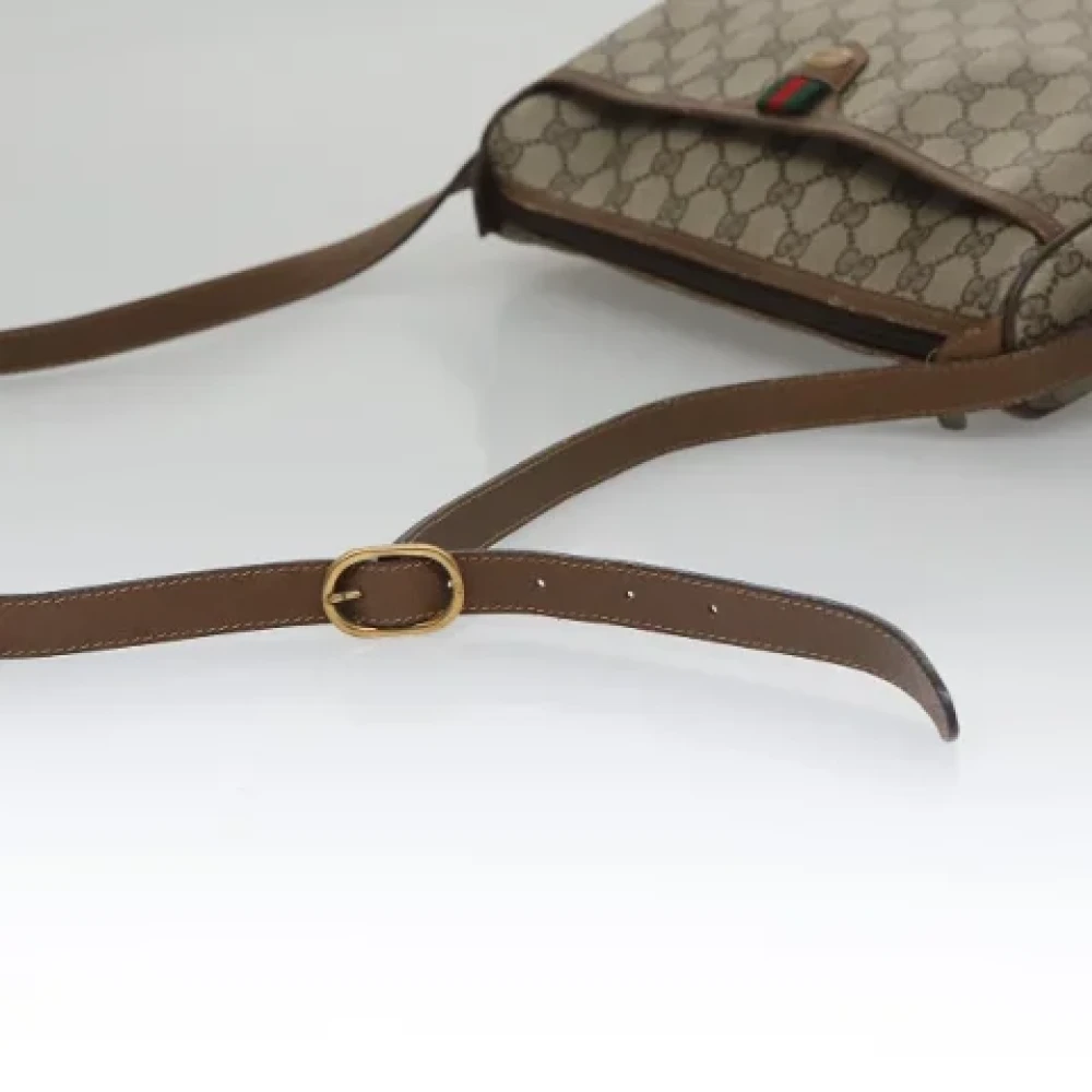 Gucci Vintage Pre-owned Leather gucci-bags Beige Dames