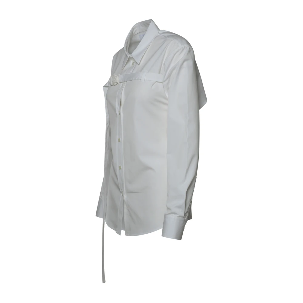 Off White Witte Katoenen Overhemd White Dames