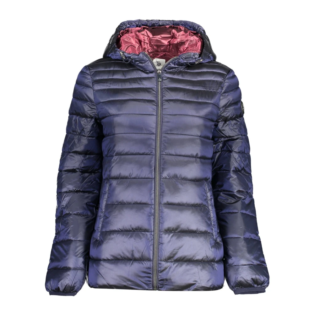 U.s. Polo Assn. Women's Blue Nylon Jacket