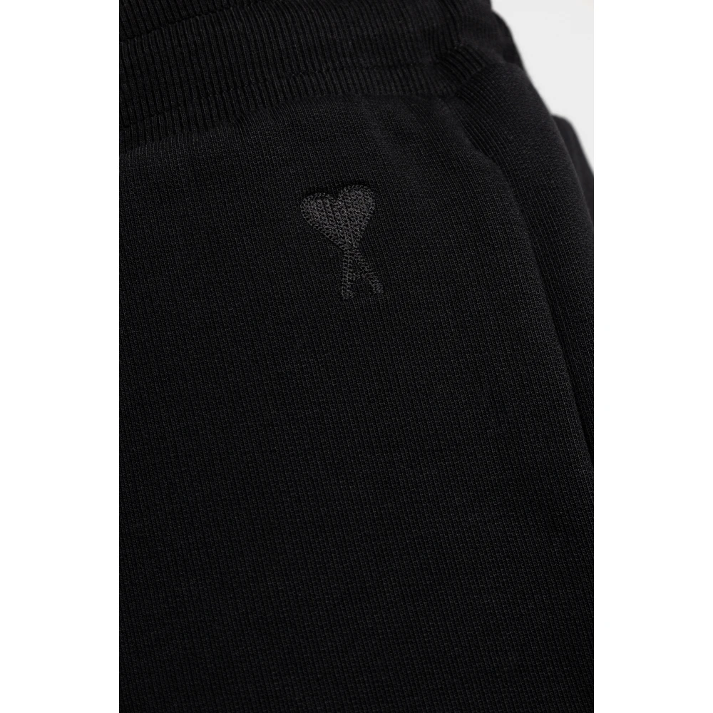 Ami Paris Logo shorts Black Heren