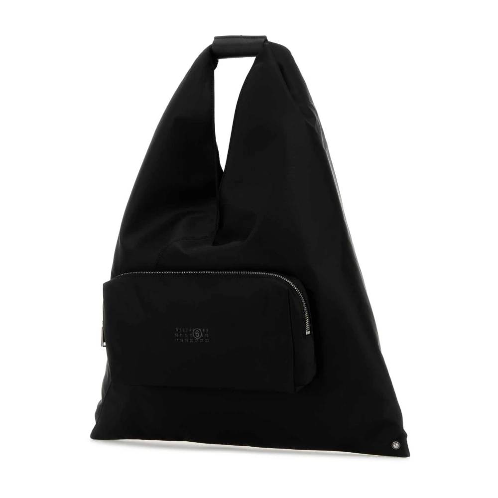 MM6 Maison Margiela Stijlvolle Japanse Nylon Handtas Black Dames