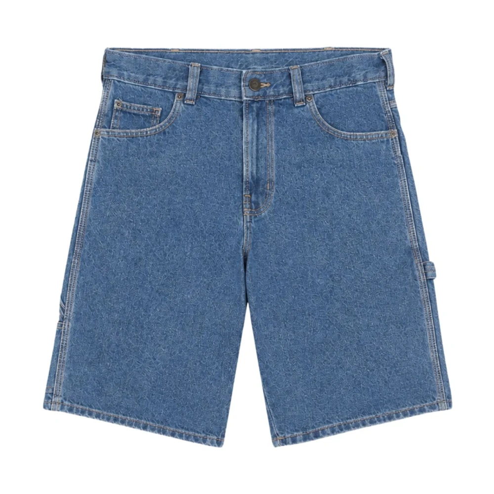 Dickies Blue Denim Shorts, Male, W33, 993 11-Inch Carpenter Shorts