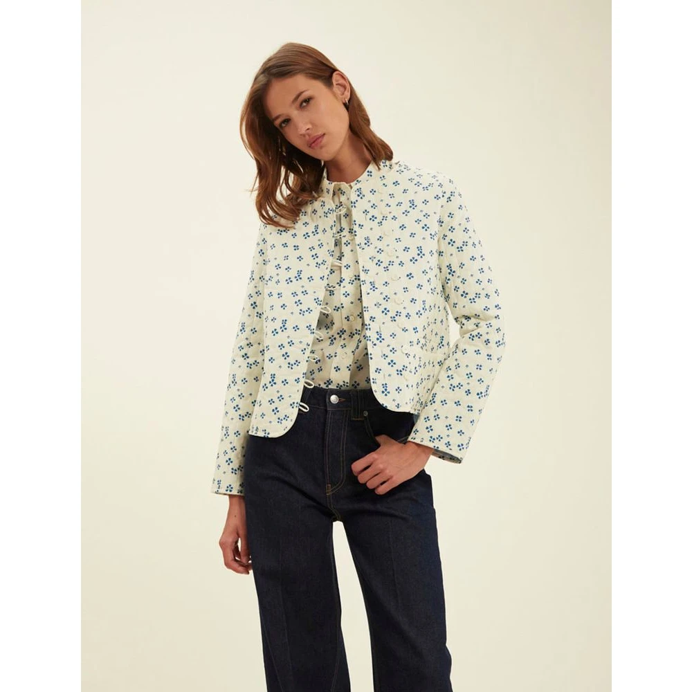 Ines De La Fressange Paris Lucky Blue Omkeerbaar Linnen Vest Multicolor Dames
