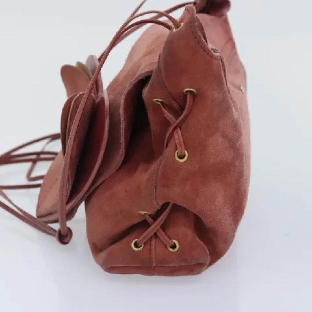 Gucci Vintage Pre-owned Suede gucci-bags Red Dames