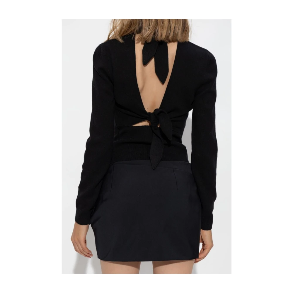 Givenchy Hoge Hals Kasjmier Gebreide Trui Black Dames